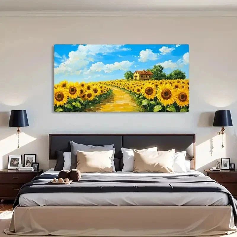 Classic Contemporary Retro Wall Art Canvas Office Home Room Framed 120x60cm