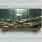 3pcs Floral Palm Holding On Hand Metal Print Ready to Hang Art