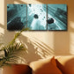 3pcs Building Crash Mode Design Metal Print Ready to Hang Art