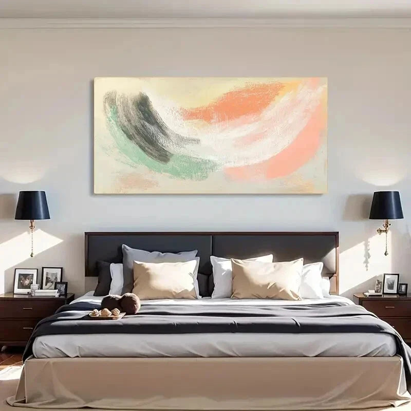 Abstract Landscape Deco Rustic Wall Art Canvas Office Home Room Framed 120x60cm