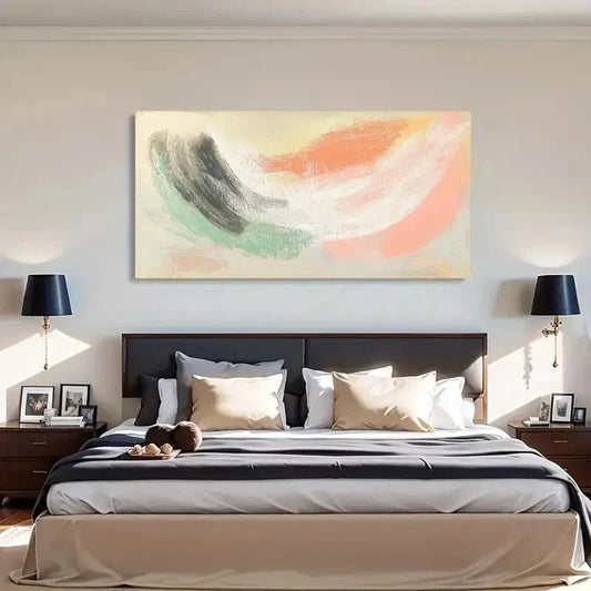 Abstract Landscape Deco Rustic Wall Art Canvas Office Home Room Framed 120x60cm