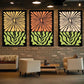 3pcs Floral Art Abstract Poster Artwork Metal Print Ready to Hang Art