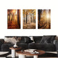 3pcs Forest Trees Atmosphere Metal Print Ready to Hang Art
