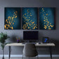 3pcs Fish, butterflies and flying birds Metal Print Ready to Hang Art