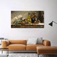 Abstract Table Painting wall canvas office home room framed 120x60cm