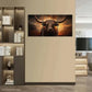 3pcs Texas Longhorn Cattle Animal Art Poster Metal Print Ready to Hang Art