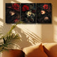 3pcs Sexy woman with Rose Hat Design Metal Print Ready to Hang Art