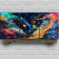 3pcs Colourful Abstract Demon Face Metal Print Ready to Hang Art