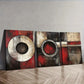 3pcs Abstract art painting of circles and rings Wall Art Set Canvas Framed 40x60cm - High Quality Print 100% Australian Made Wall Canvas Ready to Hang