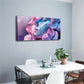 Elegant Woman with Pink Flowers Wall Art Canvas Office Home Room Framed 120x60cm