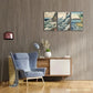 3pcs Sea Waves Decorative Poster Seagulls Seaside Metal Print Ready to Hang Art