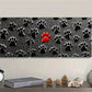 3pcs Set Black Dog Paw Prints Metal Print Ready to Hang Art
