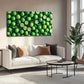 Vibrant Green Lemons & Limes Wall Art Canvas Office Home Room Framed 120x60cm