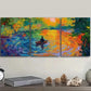 3pcs Vibrant Impressionist Lake Scene Wall Art Set Canvas Framed 40x60cm - High Quality Print 100% Australian Made Wall Canvas Ready to Hang