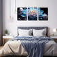 3pcs Exquisite Design Blooming White for Lotus   Wall Art Set Canvas Framed 40x60cm - High Quality Print 100% Australian Made Wall Canvas Ready to Hang