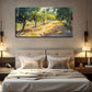 Fruit Trees Growing Along Wall Art Canvas Office Home Room Framed 120x60cm