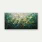 Abstract Green Mosaic Wall Art Canvas Office Home Room Framed 120x60cm