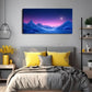 Purple Starry Night Sky Blue Wall Art Canvas Office Home Room Framed 120x60cm