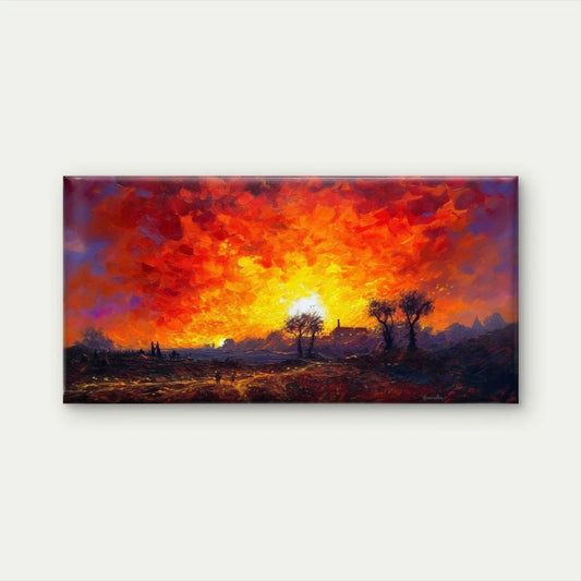 Landscapes of Failure Wall Art Canvas Office Home Room Framed 80x45cm
