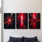3pcs splash abstract explosion effect sci-fi  Art Metal Print Ready to Hang Art