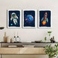 3pcs Space Themed Canvas Framed 40x60cm - High Quality Print 100% Australian Made Wall Canvas Ready to Hang