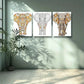 3pcs   Stylized elephant Wall Art Painting Wall Art Set Canvas Framed 40x60cm -High Quality Print 100% Australian Made Wall Canvas Ready to Hang