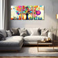 3pcs Abstract Colorful Big Tree  Wall Art Set Canvas Framed 40x60cm - High Quality Print 100% Australian Made Wall Canvas Ready to Hang