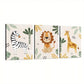 3pcs Creative Elegant Jungle Animal Artwork   Wall Art Set Canvas Framed 40x60cm - High Quality Print 100% Australian Made Wall Canvas Ready to Hang
