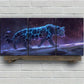 3pcs Leopard Stunning Blue Purple Metal Print Ready to Hang Art