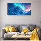 Snow-Capped Mountains Aurora Wall Art Canvas Office Home Room Framed 120x60cm