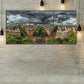 3pcs Dark Storm Cloud Buildings Metal Print Ready to Hang Art