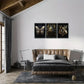 3pcs Butterfly Beetle Bee Animal Decoration Metal Print Ready to Hang Art