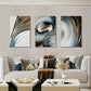 3pcs modern art, stylish line painting  Metal Print Ready to Hang Art
