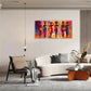 3pcs Vibrant African American Culture Colorful Metal Print Ready to Hang Art