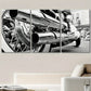 3pcs Black & White Motorcycle Vehicles Metal Print Ready to Hang Art