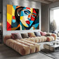 Modern Cubist Woman Colorful Wall Art wall canvas office home room framed 120x60cm