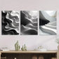 3pcs Modern Abstract Panel Black and White Wall Art Set Canvas Framed 40x60cm - High Quality Print 100% Australian Made Wall Canvas Ready to Hang