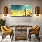 Sparse Haystacks And Cacti Wall Art Canvas Office Home Room Framed 120x60cm