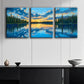 3pcs Luxurious Lakes of Alaska Scenery Perfect Wall Art Set Canvas Framed 40x60cm - High Quality Print 100% Australian Made Wall Canvas Ready to Hang