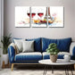 3pcs Two Glasses Of Wine And Food Wall Art Set Canvas Framed 40x60cm - High Quality Print 100% Australian Made Wall Canvas Ready to Hang
