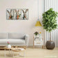 3pcs Cute Bunny and Carrot Whimsical Farmhouse Metal Print Ready to Hang Art