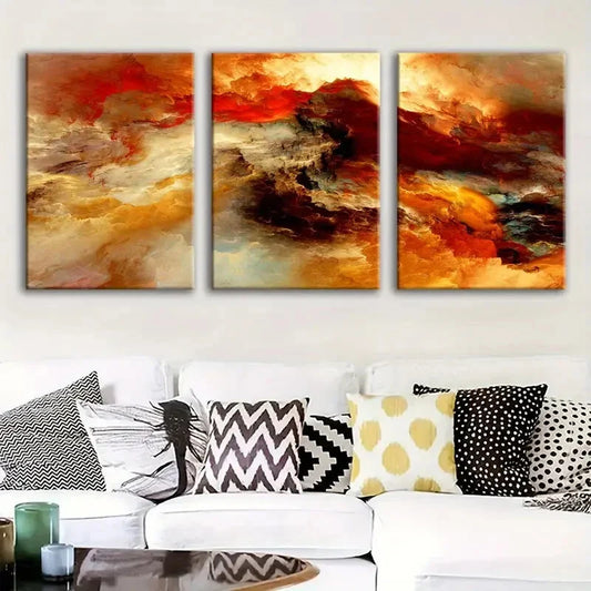 3pcs Color Poster, Fantasy Decorations, Metal Print Ready to Hang Art
