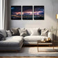 3pcs Lightning That Amazes Neighbors Wall Art Set Canvas Framed 40x60cm - High Quality Print 100% Australian Made Wall Canvas Ready to Hang