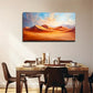 Vibrant Orange & Red Sand Dunes Wall Art Canvas Office Home Room Framed 120x60cm