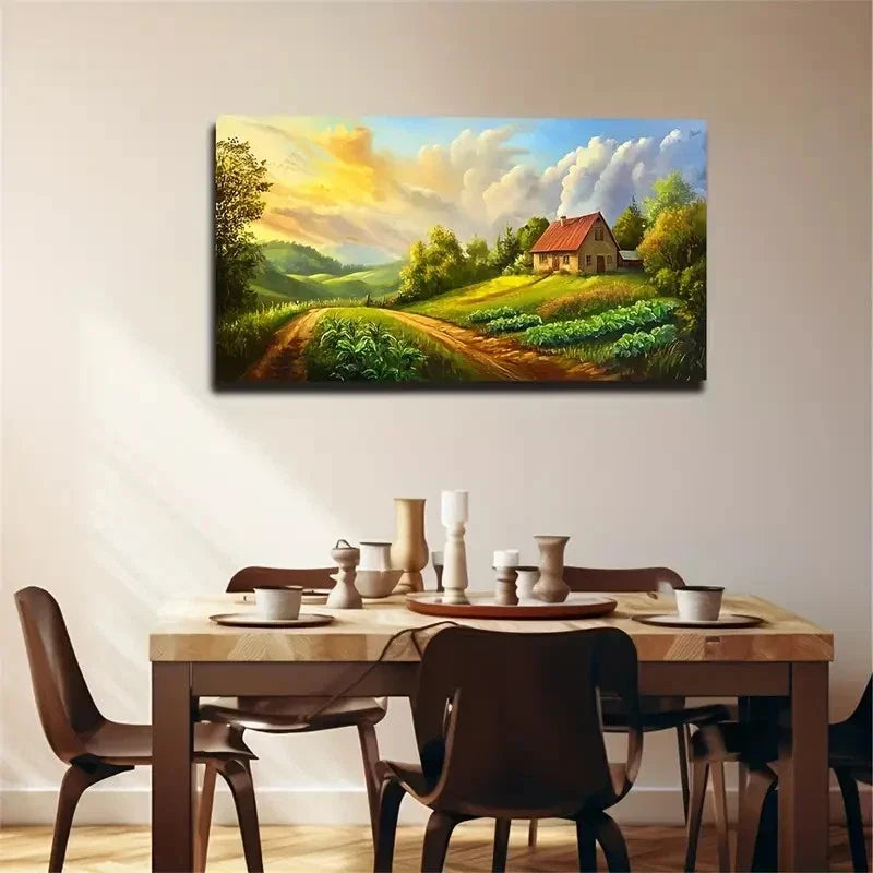 Ecological Style Decorative Wall Art Canvas Office Home Room Framed 120x60cm
