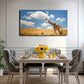 Lonely Giraffe The Grassland Wall Art Canvas Office Home Room Framed 120x60cm