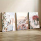 3pcs Santorini Art Greece Print Mediterranean Wall Art Set Canvas Framed 40x60cm - High Quality Print 100% Australian Made Wall Canvas Ready to Hang