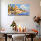 Beach Town Scenery Realistic Wall Art Canvas Office Home Room Framed 120x60cm