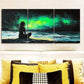 3pcs  See the aurora Art Painting Metal Print Ready to Hang Art