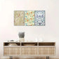 3pcs Vintage Abstract Art Floral Wall Art Poster Metal Print Ready to Hang Art